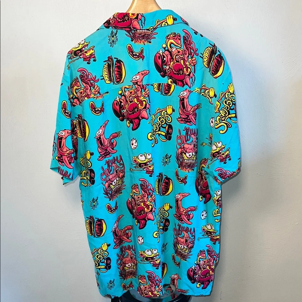 Nickelodeon Blue and Red Graphic Men's Shirt - Picture 7 of 9